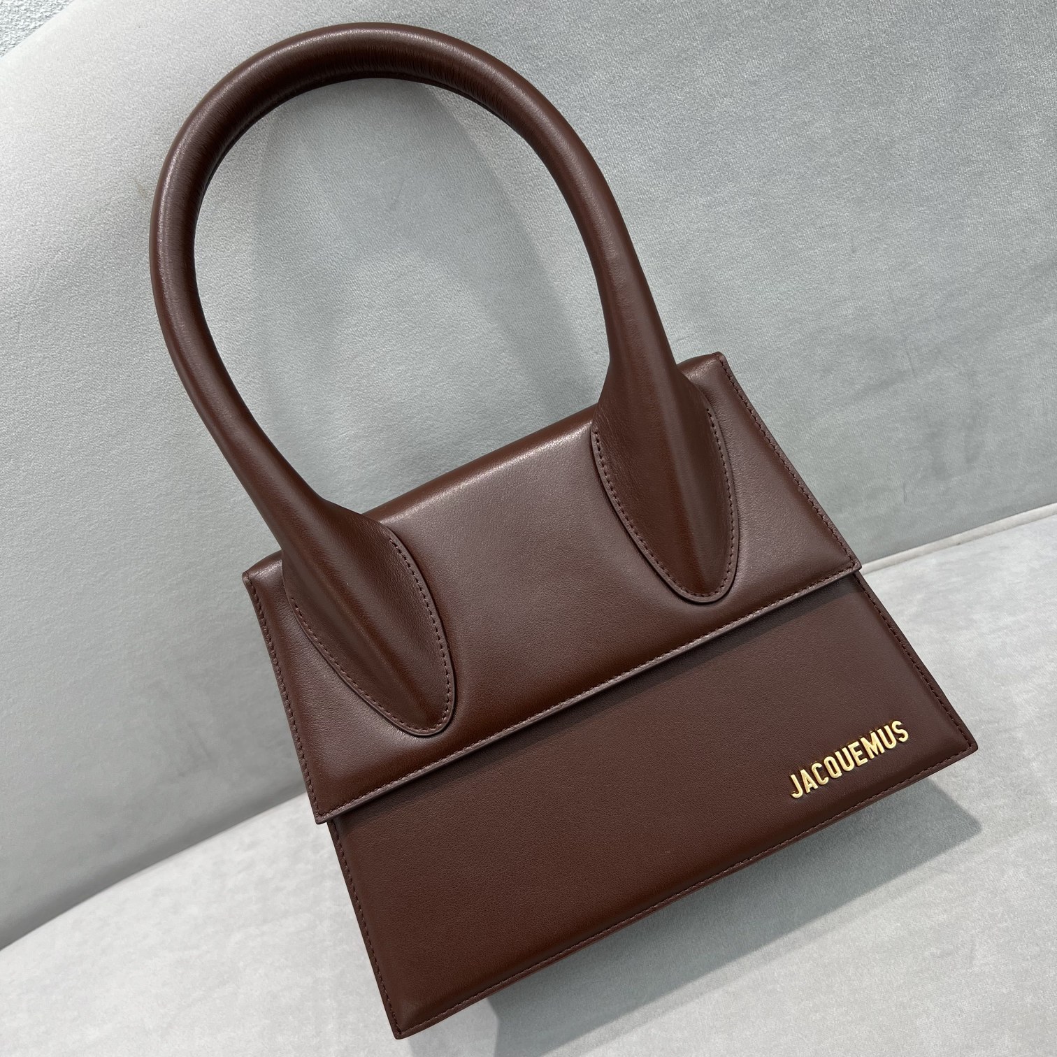 Jacquemus Le Grand Chiquito Midnight Brown in Cow Leather