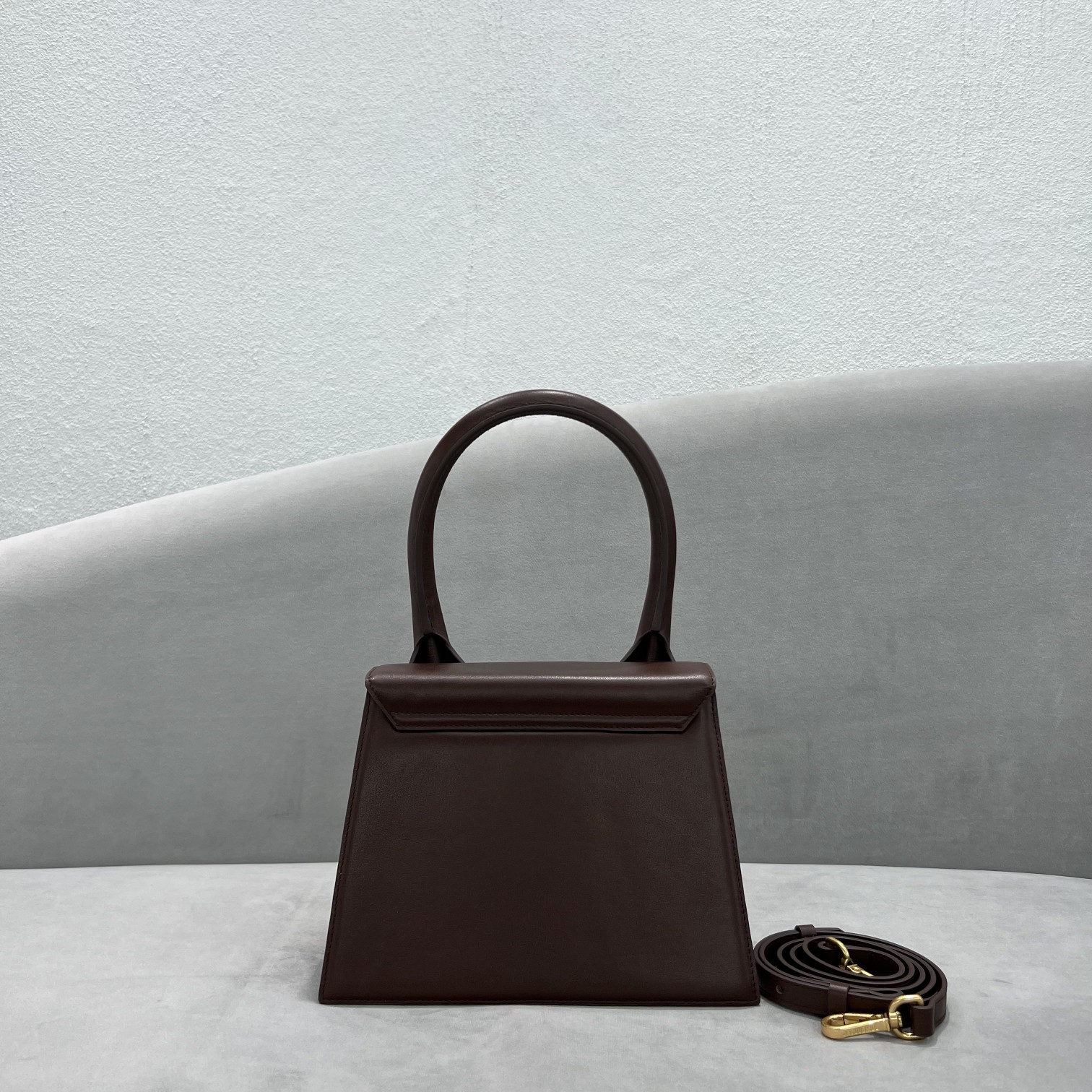 Jacquemus Le Grand Chiquito Midnight Brown in Cow Leather