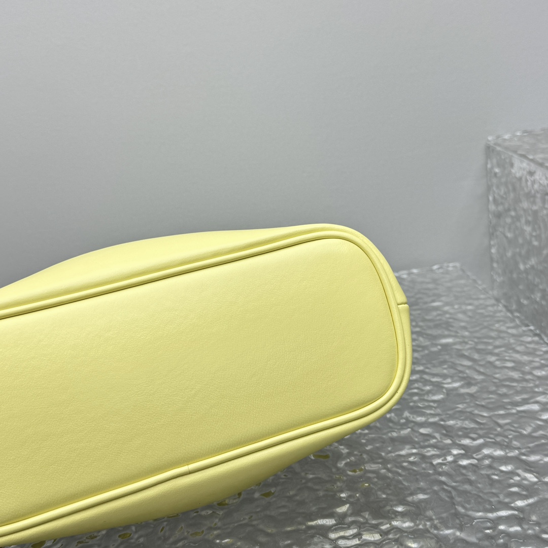 Jacquemus Le Petit Calino Mini Leather Yellow Tote Bag
