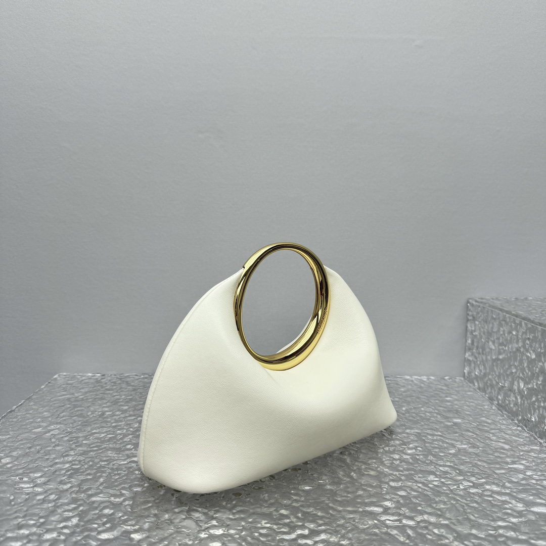 Jacquemus Le Petit Calino Leather Clutch in Natural