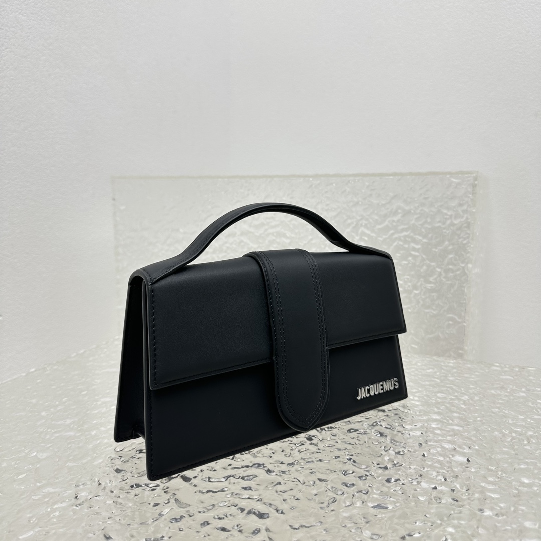 Jacquemus The Big Bambino top-handle Leather Bag black