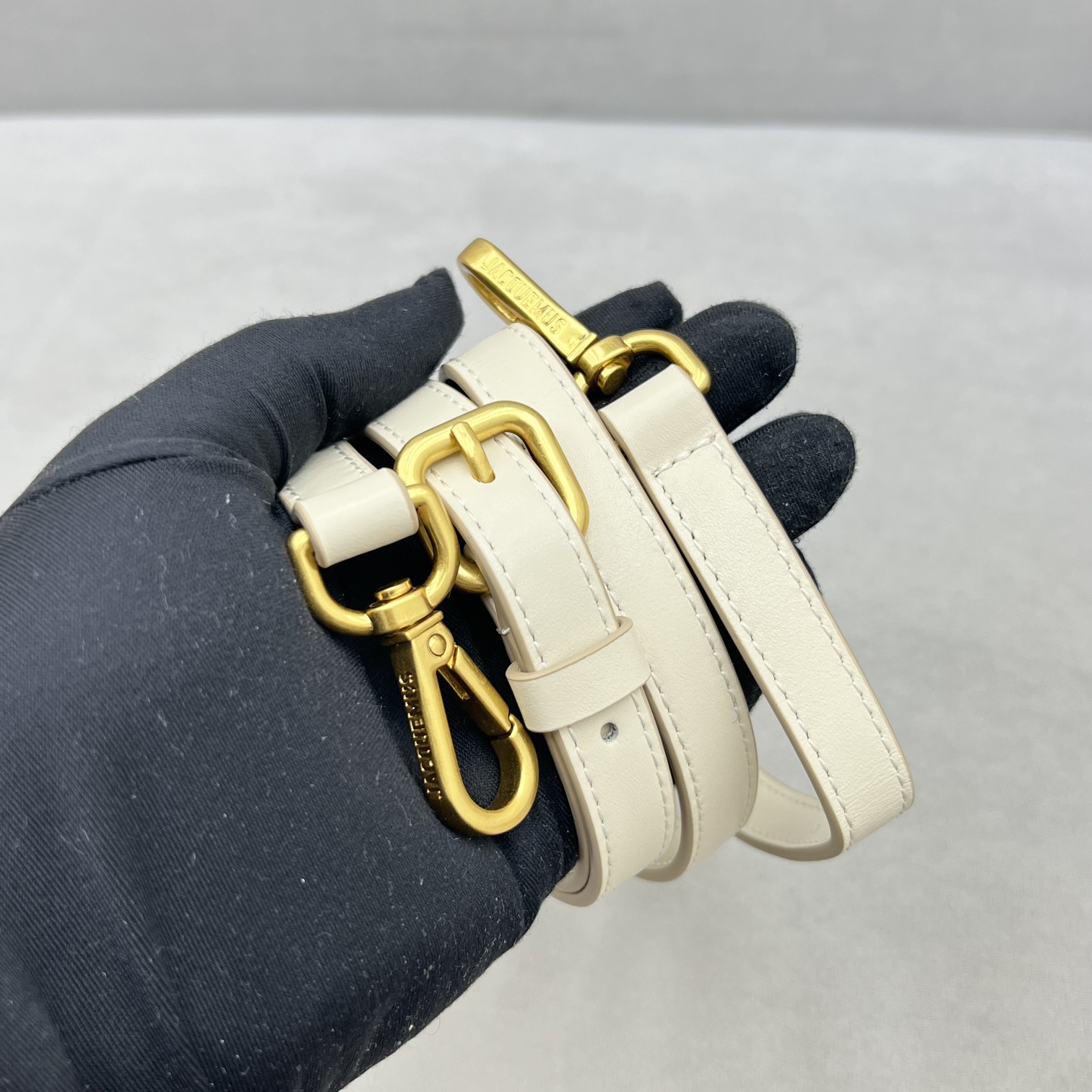 Jacquemus Cream Leather Le Bambino Shoulder Bag Jacquemus 02199