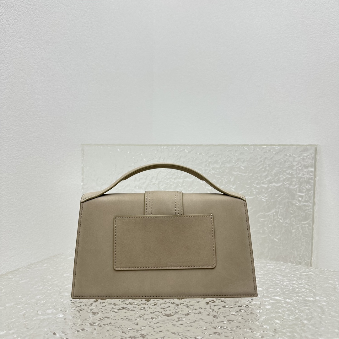 Jacquemus Brown Le Grand Bambino Beige Leather Pony- Jacquemus 02259