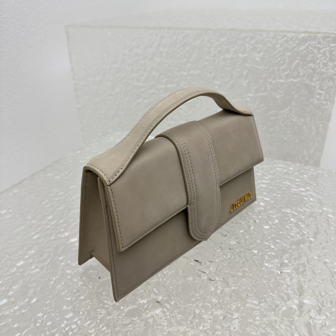 Jacquemus Brown Le Grand Bambino Beige Leather Pony- Jacquemus 02259