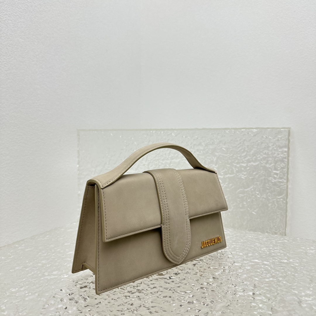 Jacquemus Brown Le Grand Bambino Beige Leather Pony- Jacquemus 02259