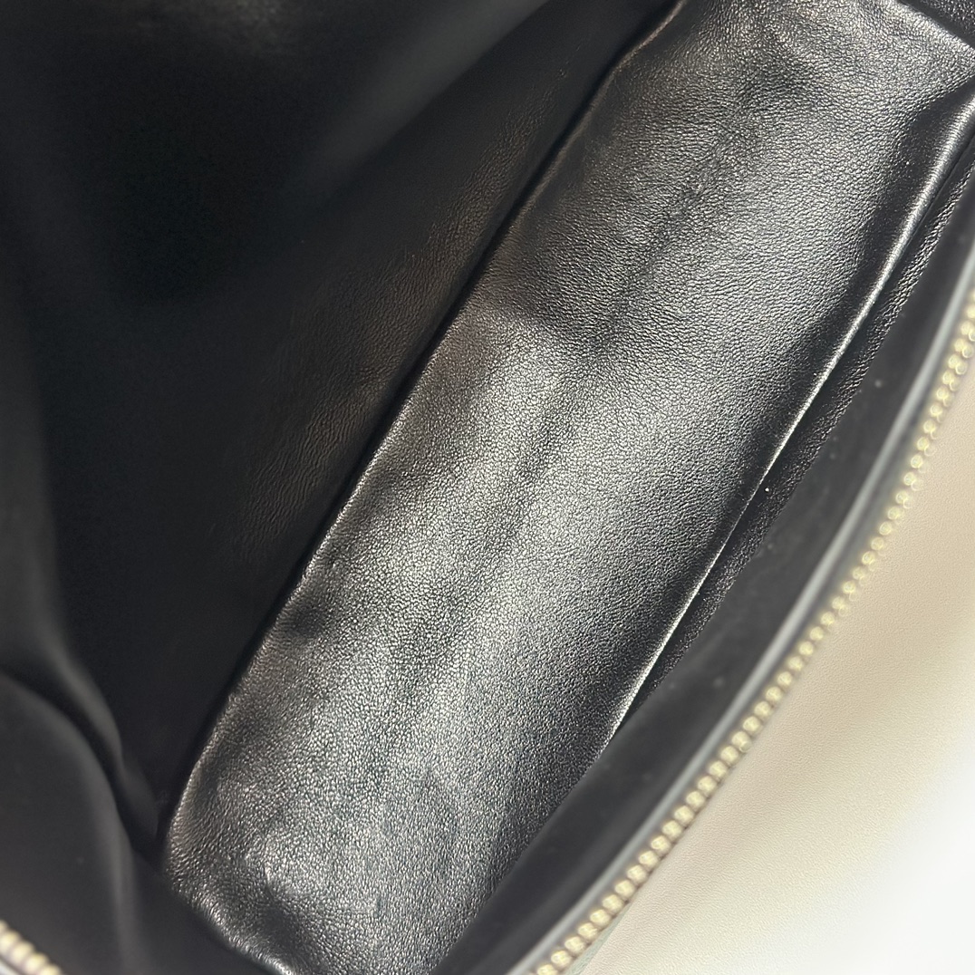 Loro Piana Black Extra Pocket L23.5 Backpack in Calfskin Leather for Women