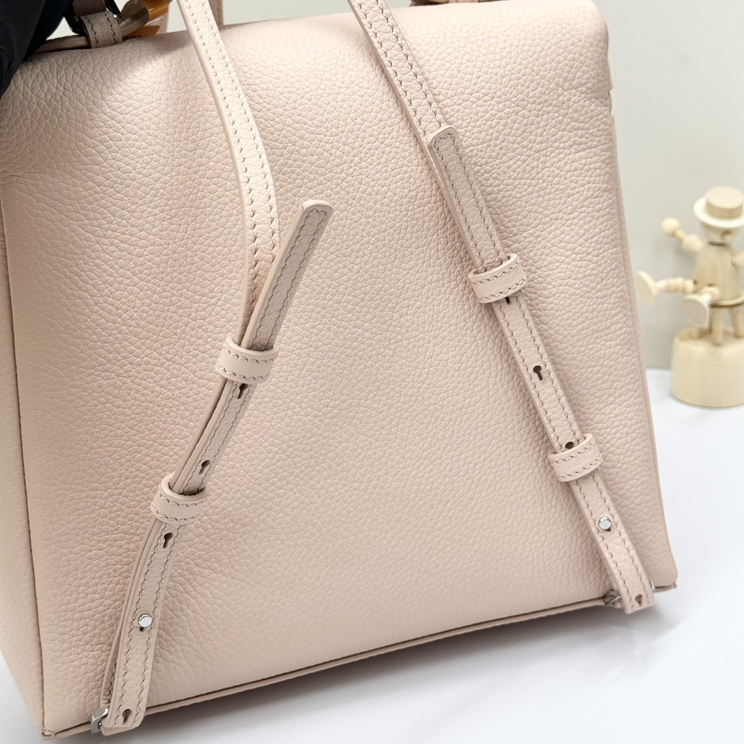 Buy Loro Piana pink Extra Pocket L23.5 Backpack in Calfskin Leather for Women