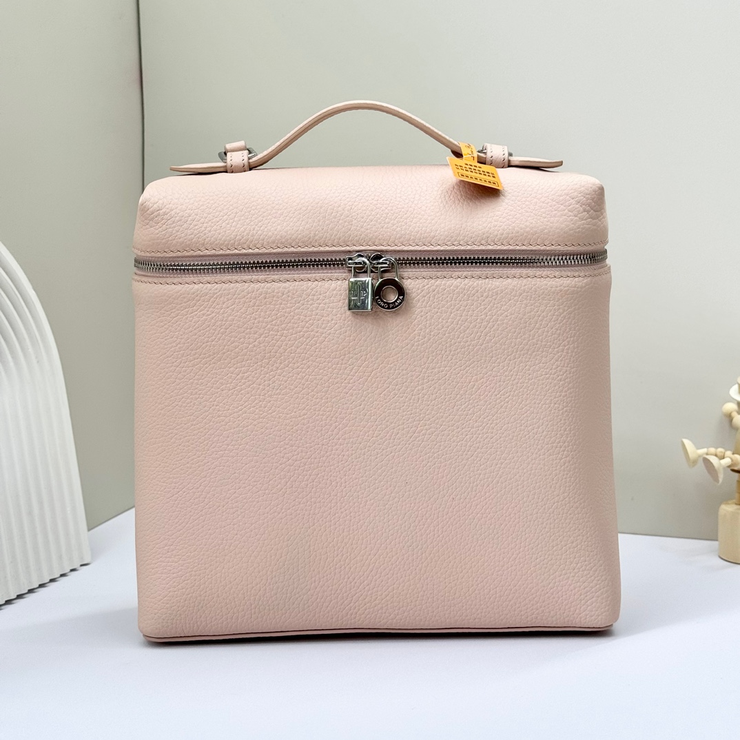 Buy Loro Piana pink Extra Pocket L23.5 Backpack in Calfskin Leather for Women