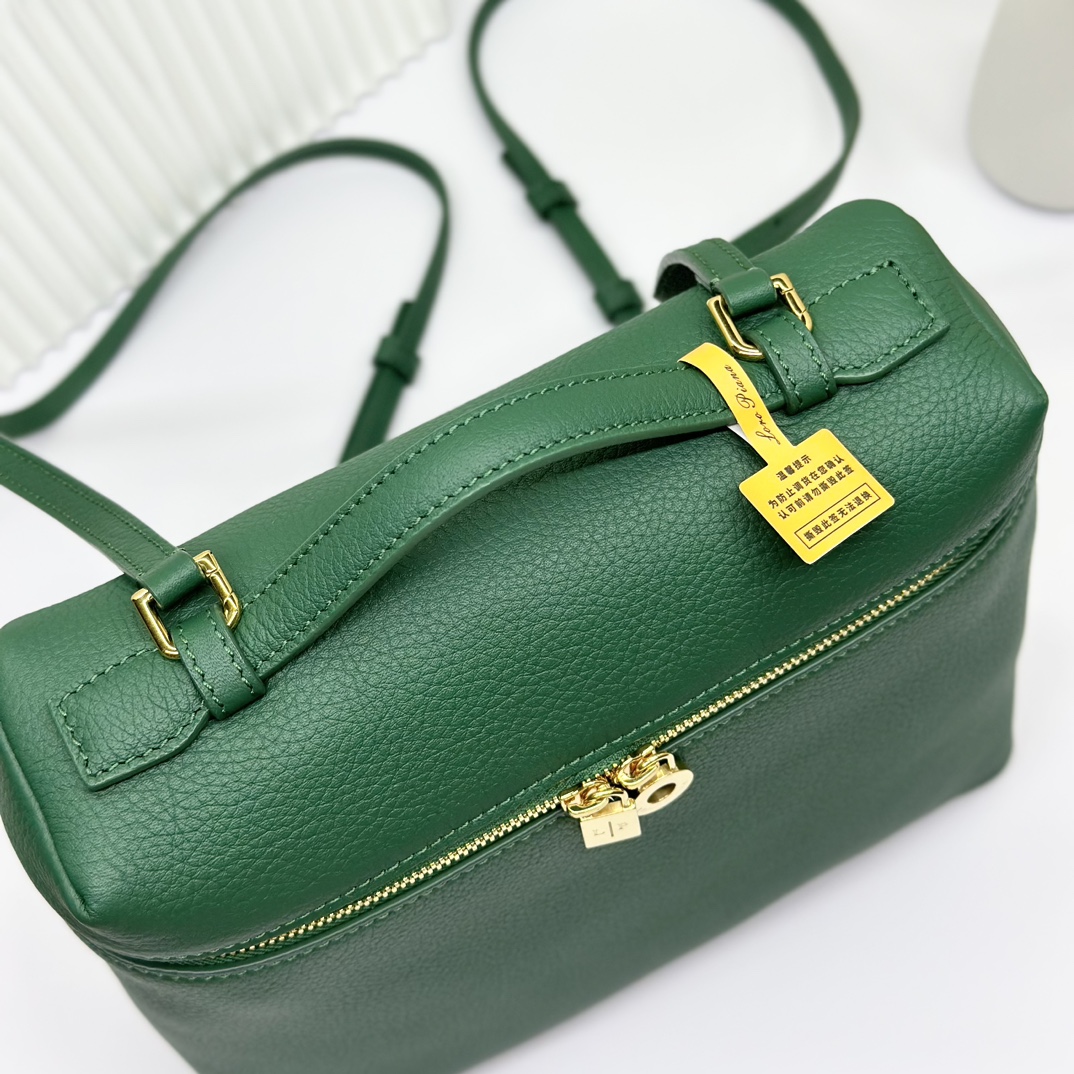 Buy Loro Piana green Extra Pocket L23.5 Backpack in Calfskin Leather for Women