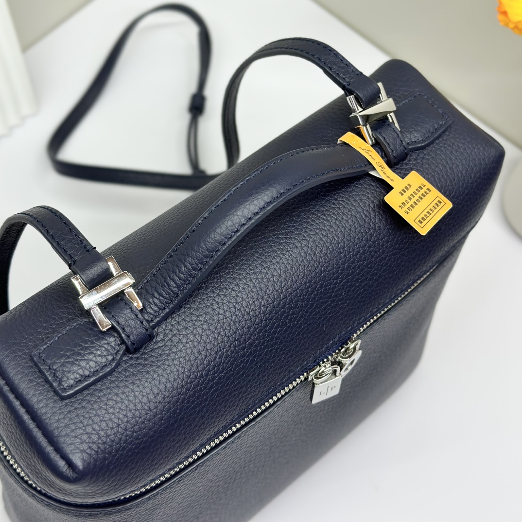 Buy Loro Piana Bluenavy Extra Pocket L23.5 Backpack in Calfskin Leather for Women