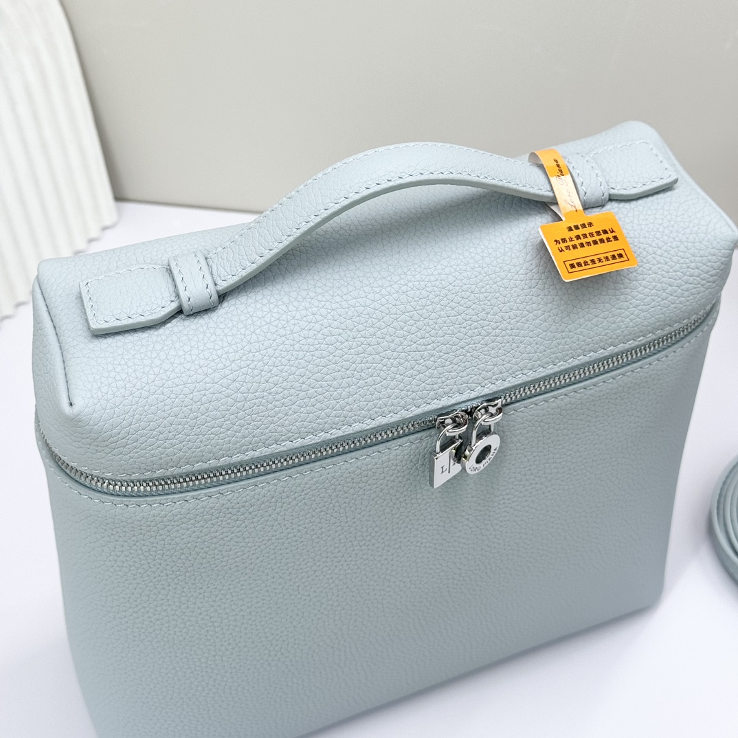 Buy Loro Piana Blue Extra Pocket L23.5 Backpack in Calfskin Leather for Women