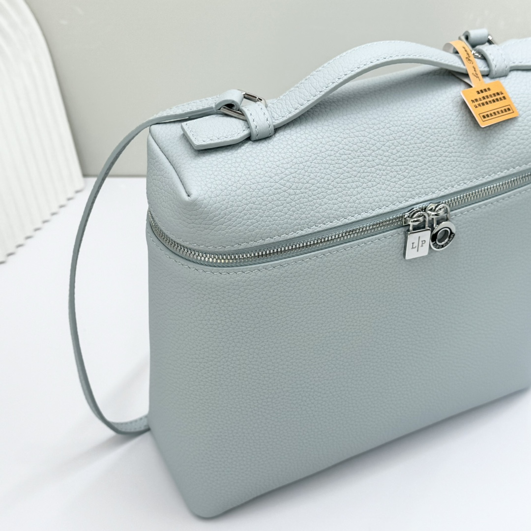 Buy Loro Piana Blue Extra Pocket L23.5 Backpack in Calfskin Leather for Women
