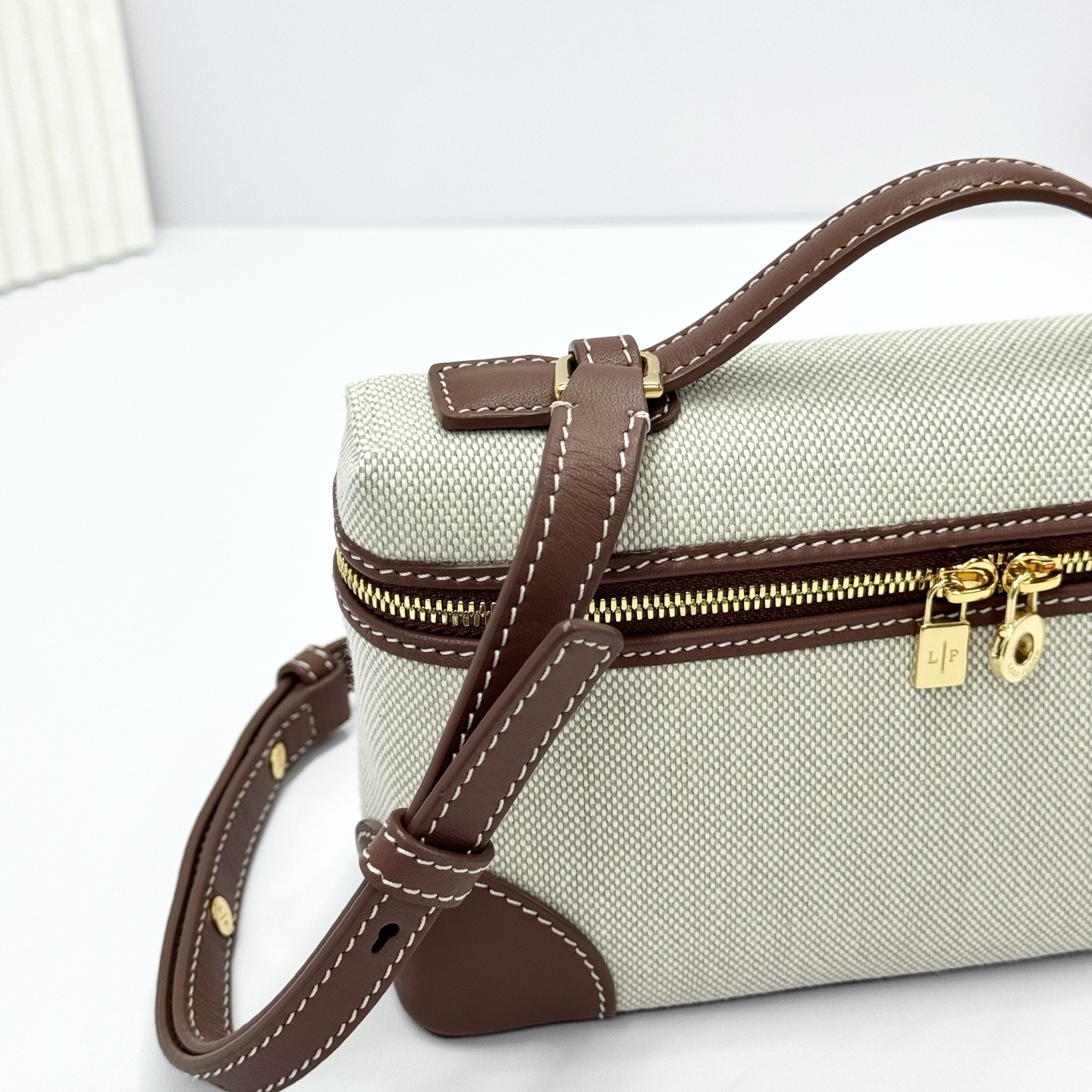 Loro Piana Extra Pocket L19 Pouch Natural and Sun Gold