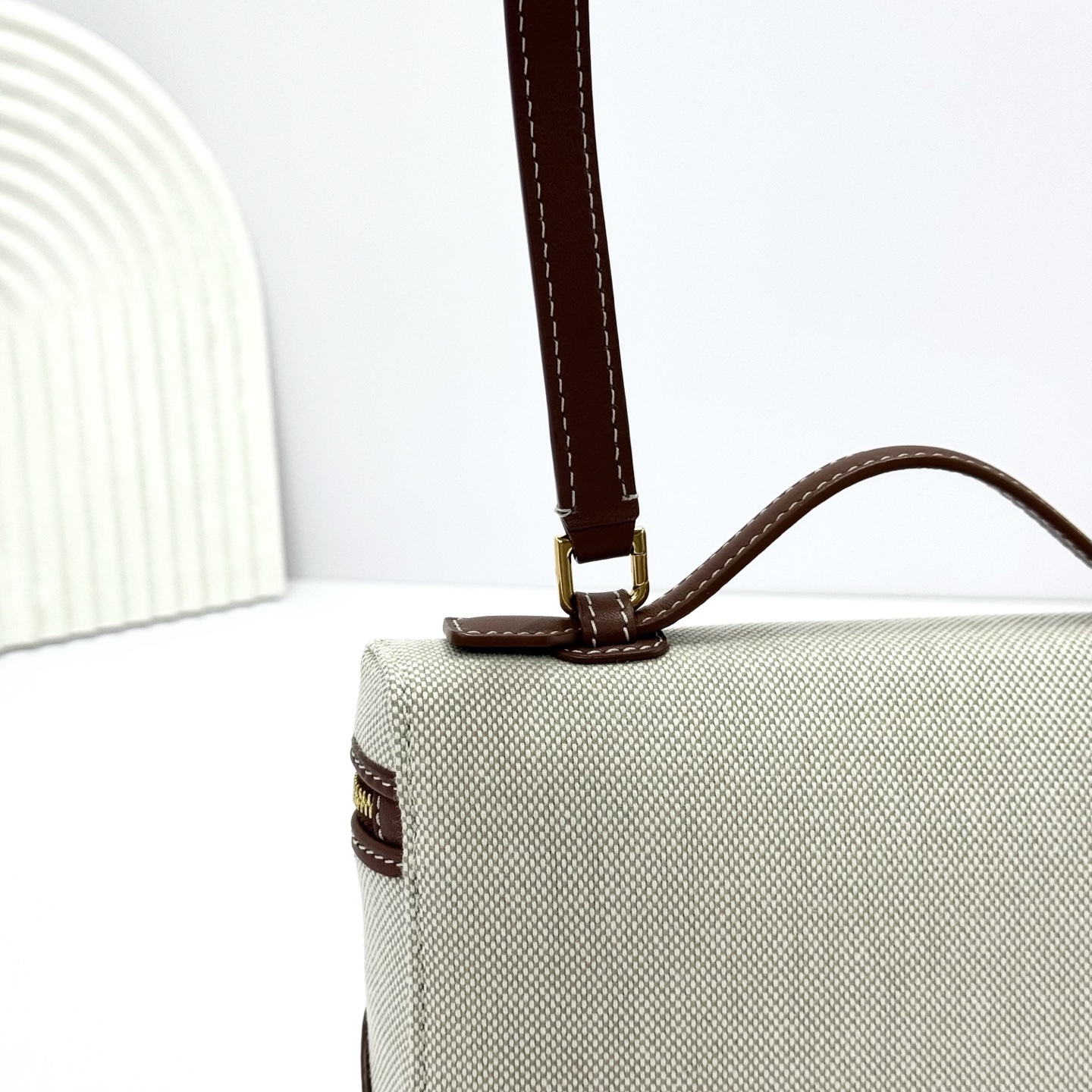 Loro Piana Extra Pocket L19 Pouch Natural and Sun Gold