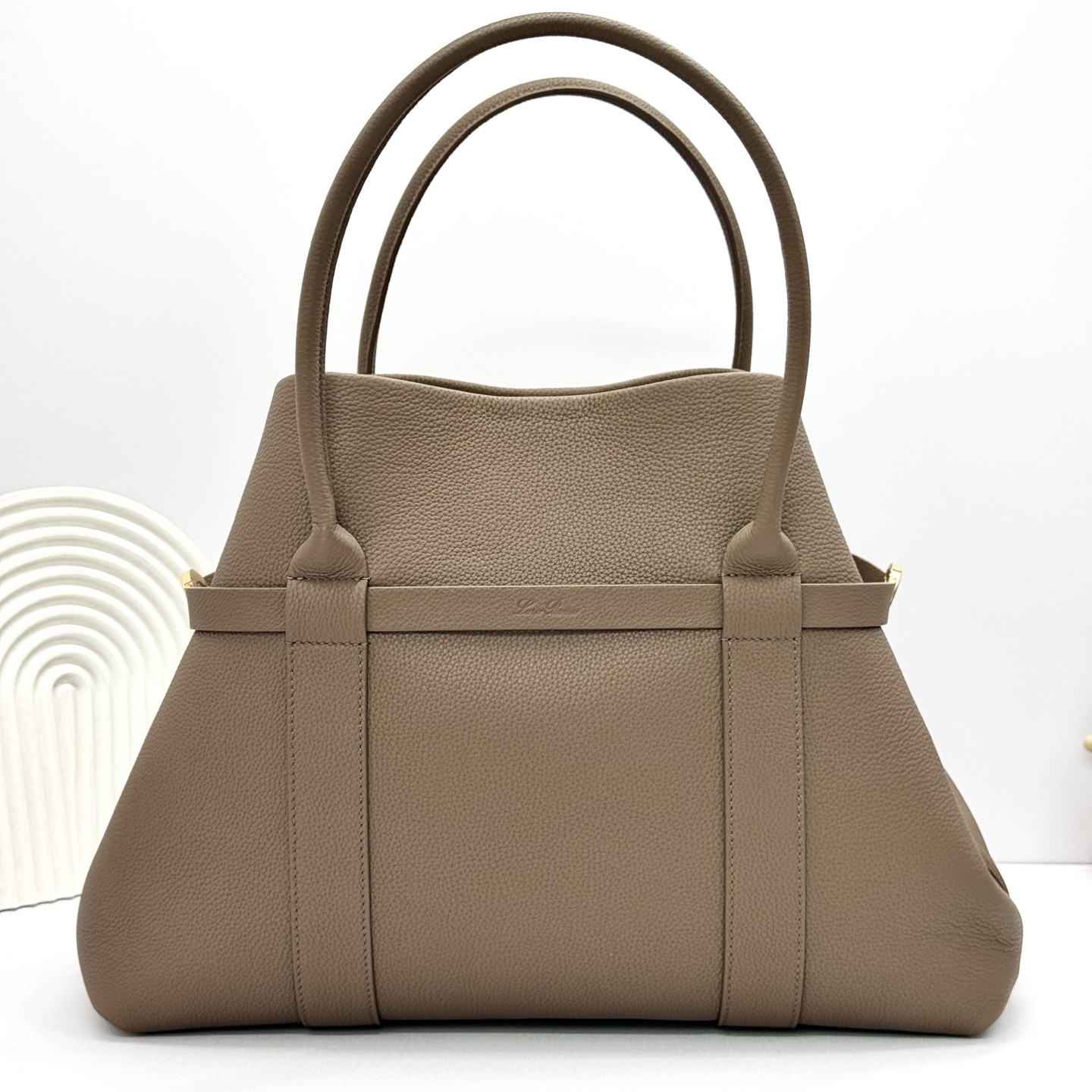 Loro Piana Ghiera leather-buckle Shopper Bag | Brown