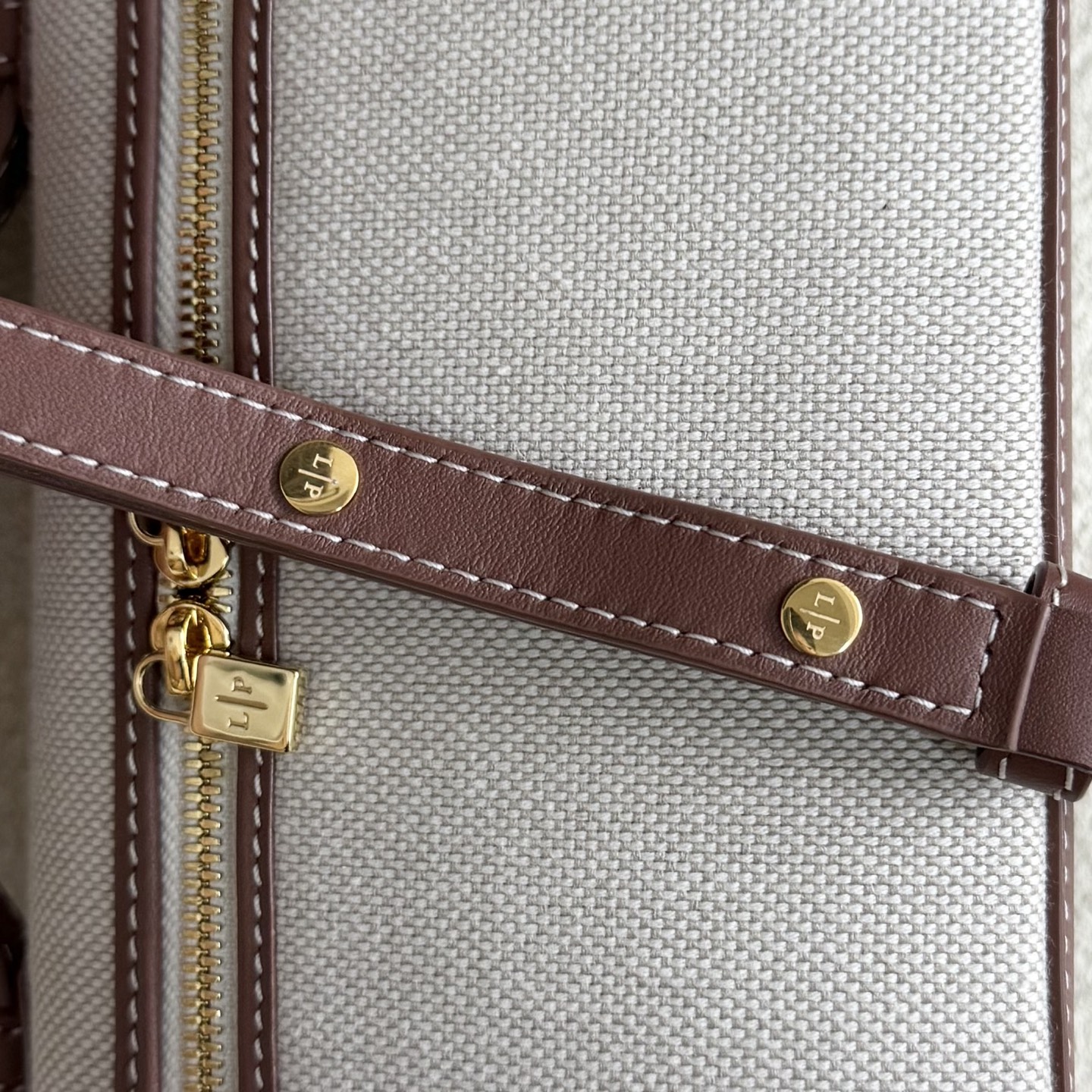 Extra pocket cloth handbag Loro Piana Beige in Cloth