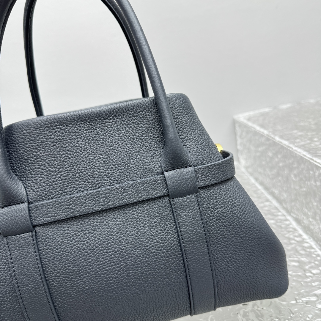 Loro Piana Large Ghiera Shopper Calfskin Blue Navy/Sun Gold | Loro Pian