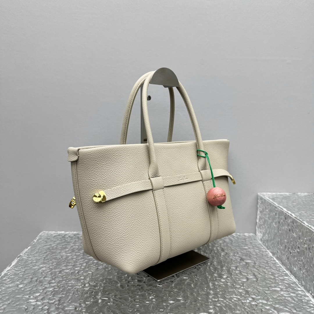 Loro Piana Ghiera calfskin-leather Shopper Bag | Neutral