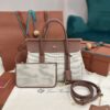 Loro Piana Loom bag L25 Cotton, Calfskin Nougat/Warm Tan/Sun Gold |
