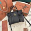 Loro Piana Loom bag L25 Calfskin Black/Sun Gold | Loro Piana