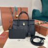 Loro Piana Loom bag L25 Calfskin Black/Sun Gold | Loro Piana