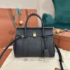 Loro Piana Loom bag L25 Calfskin Black/Sun Gold | Loro Piana