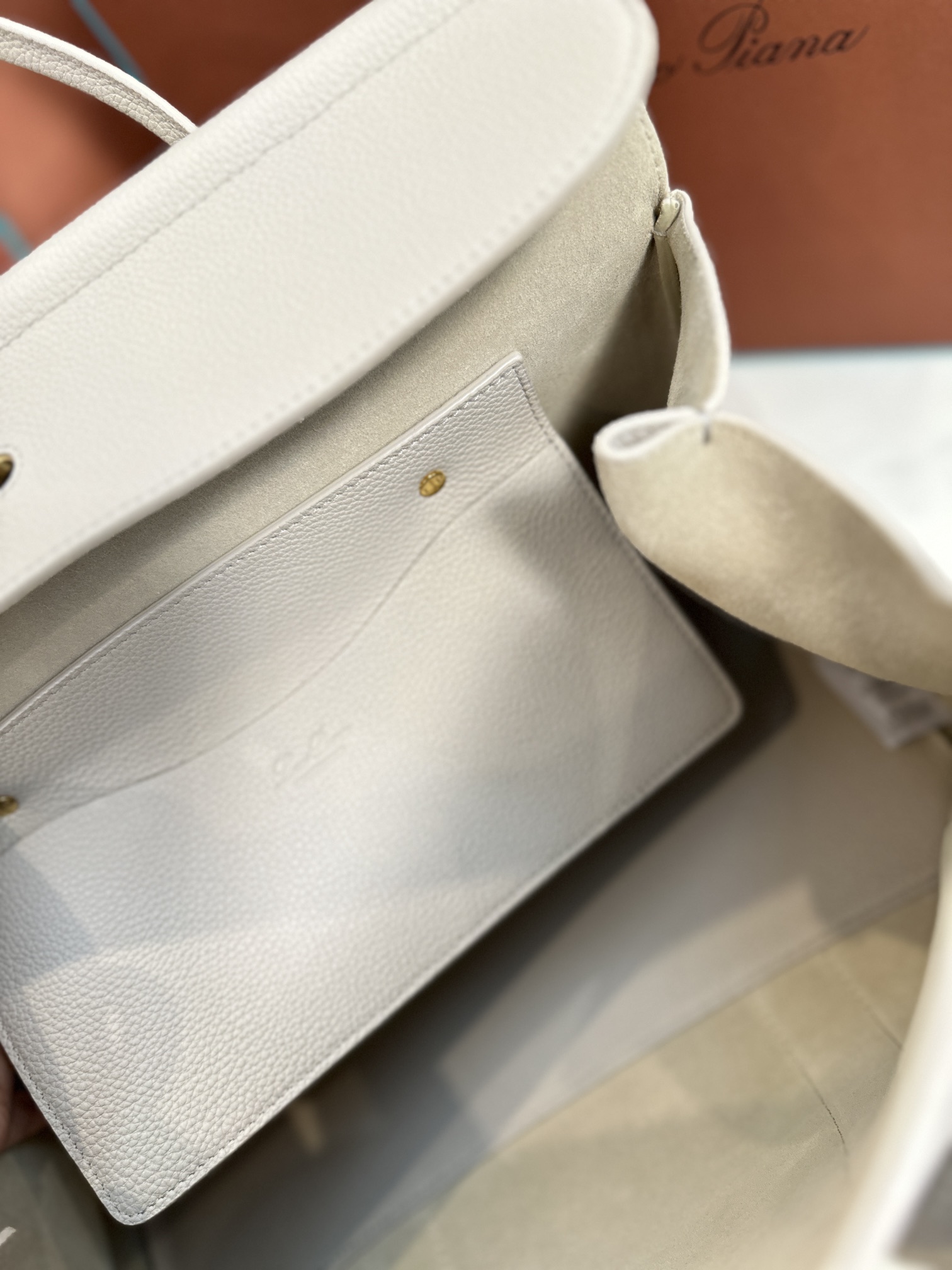 Loro Piana Pre-Owned Loom Satchel Bag | beige |