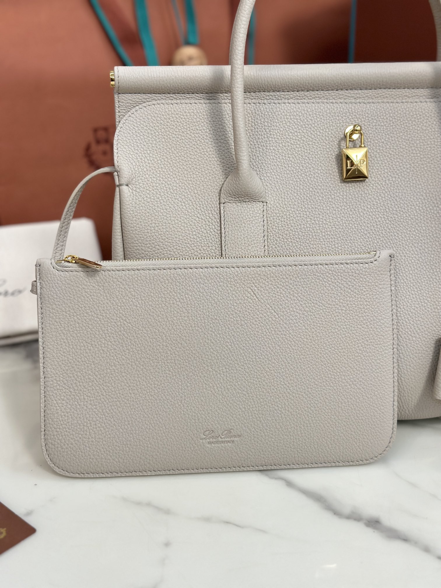 Loro Piana Pre-Owned Loom Satchel Bag | beige |