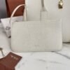 Loro Piana Loom bag L32 Grained Calfskin Whisper White | Loro Piana