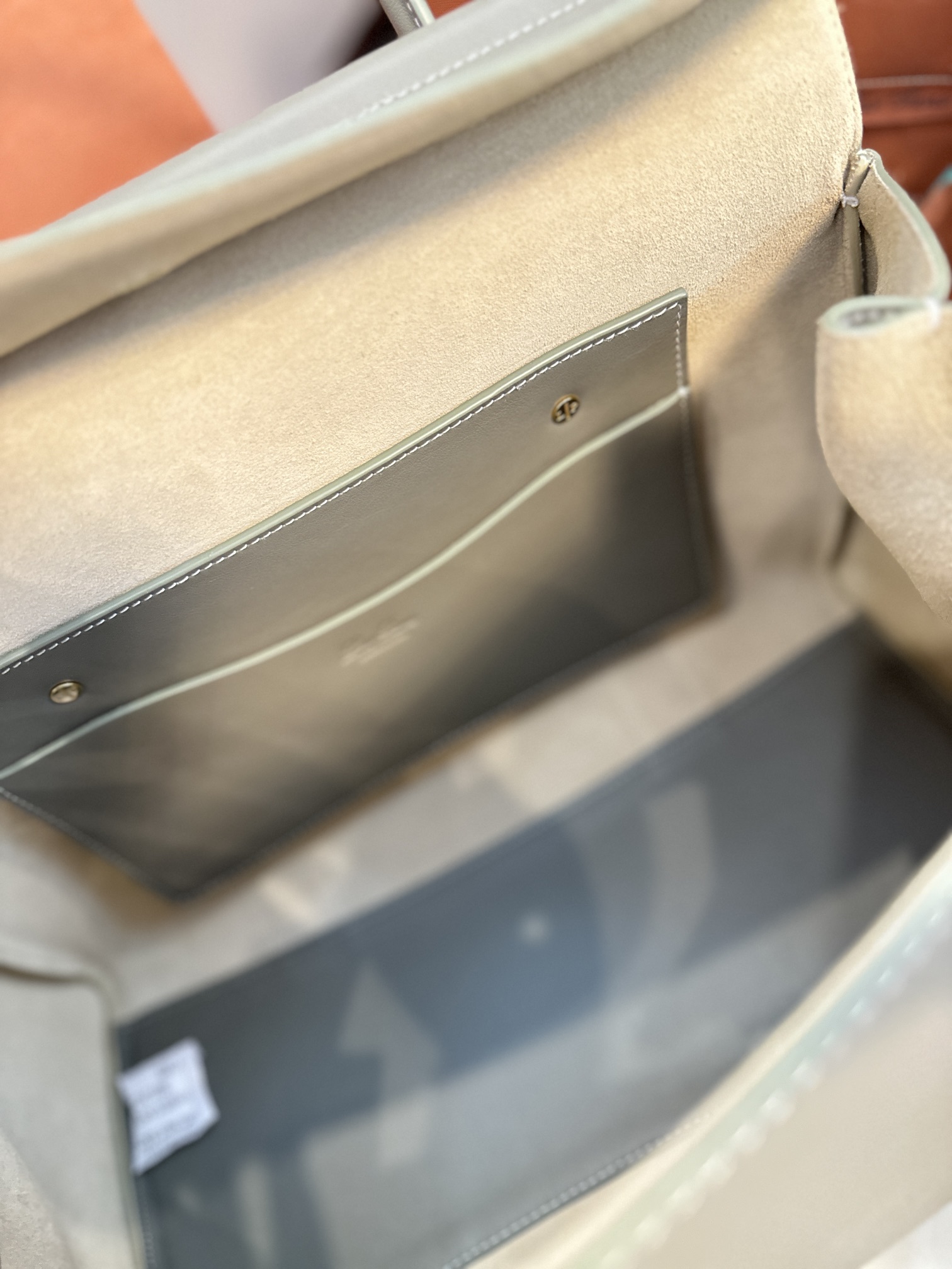 Loro Piana Loom bag L25 Calfskin Glory gray/Sun Gold | Loro Piana