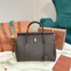 Loro Piana Loom bag L32 Grained Calfskin DARK CHOCOLATE