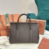 Loro Piana Loom bag L32 Grained Calfskin DARK CHOCOLATE