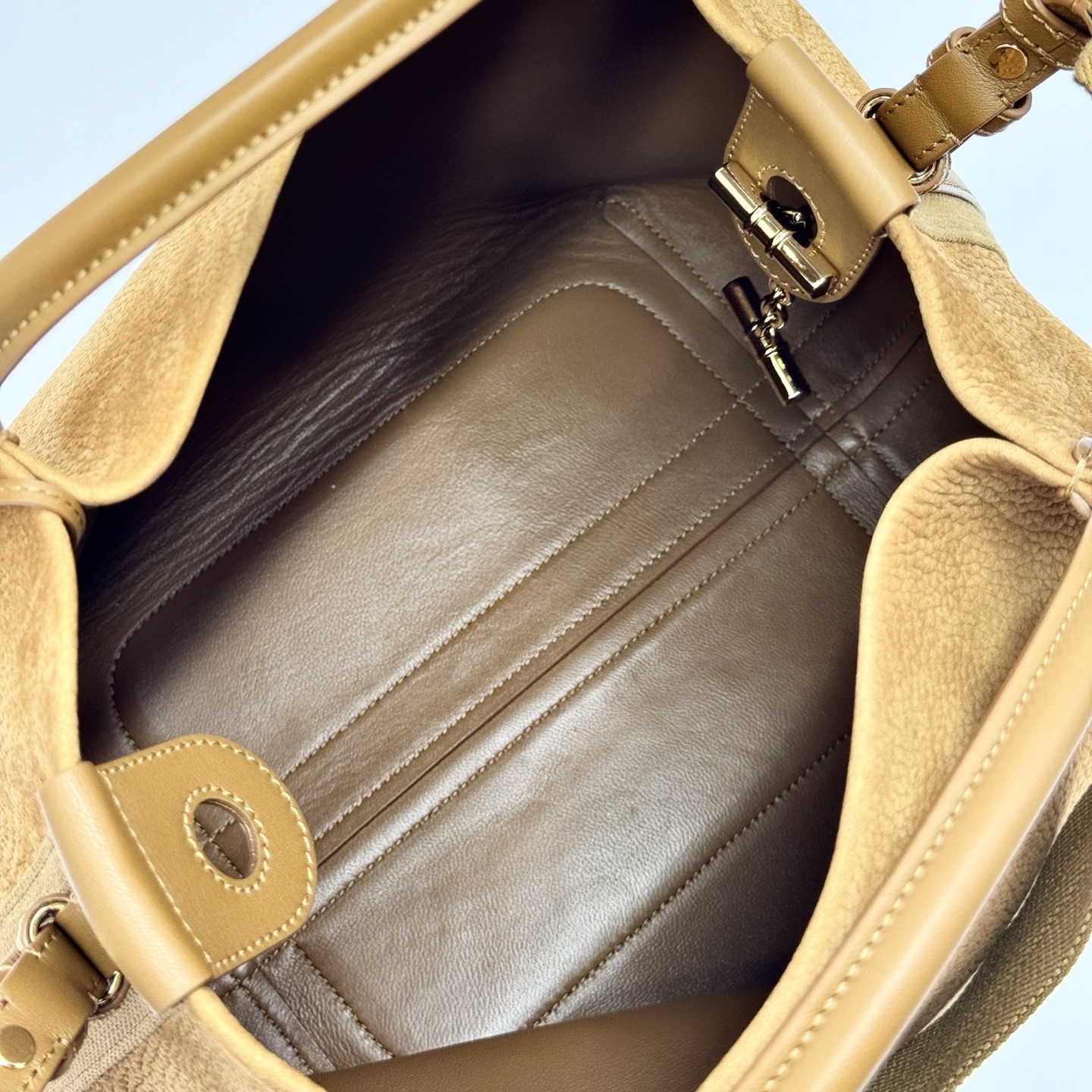 Loro Piana Bale Small leather tote bag in brown - Loro Piana |