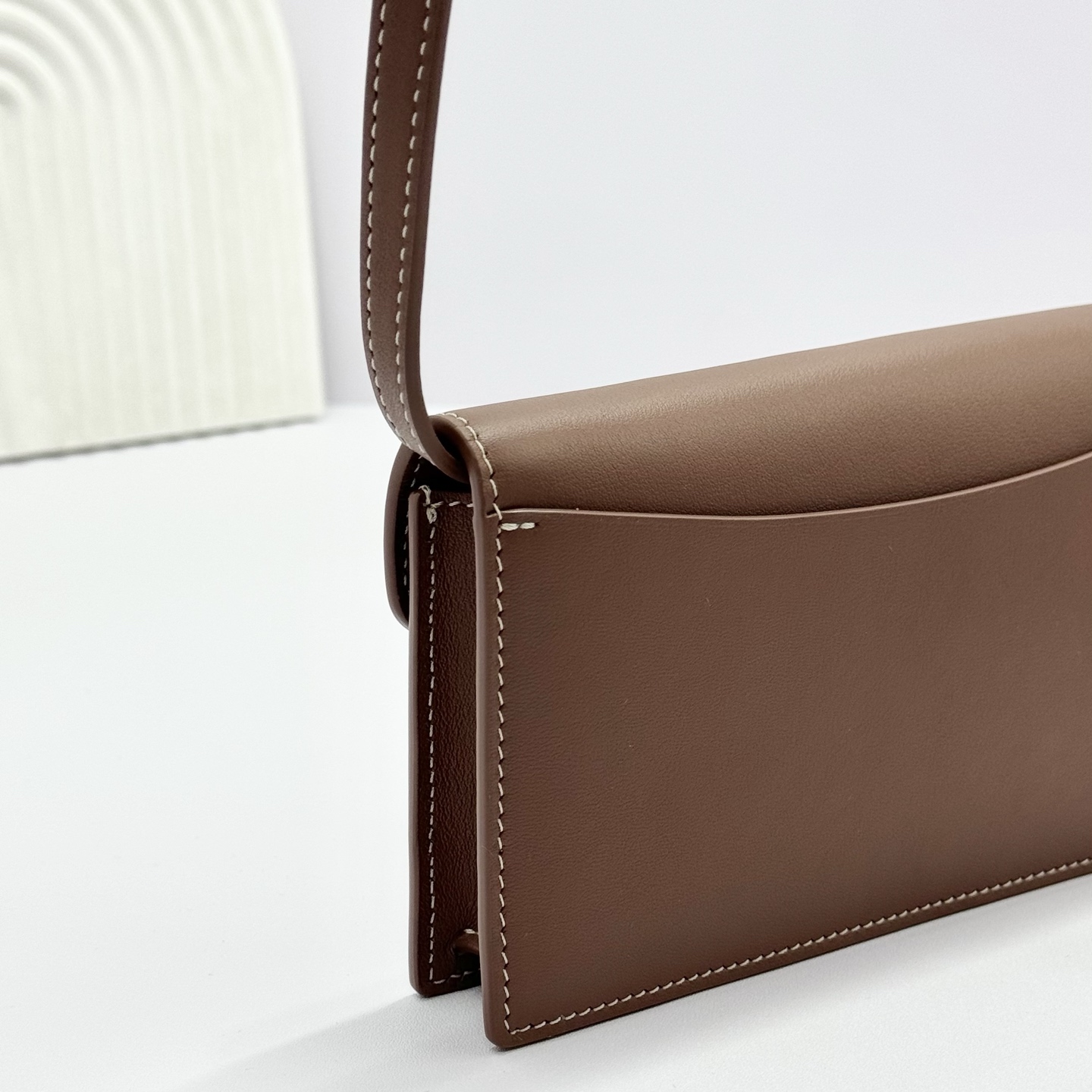 Loro Piana Extra Pochette Calfskin Caramel Sugar/Sun Gold | Loro Piana US