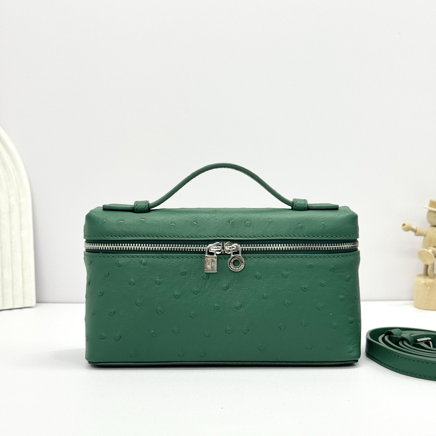 Loro Piana Extra Pocket L19 Pouch in Green |