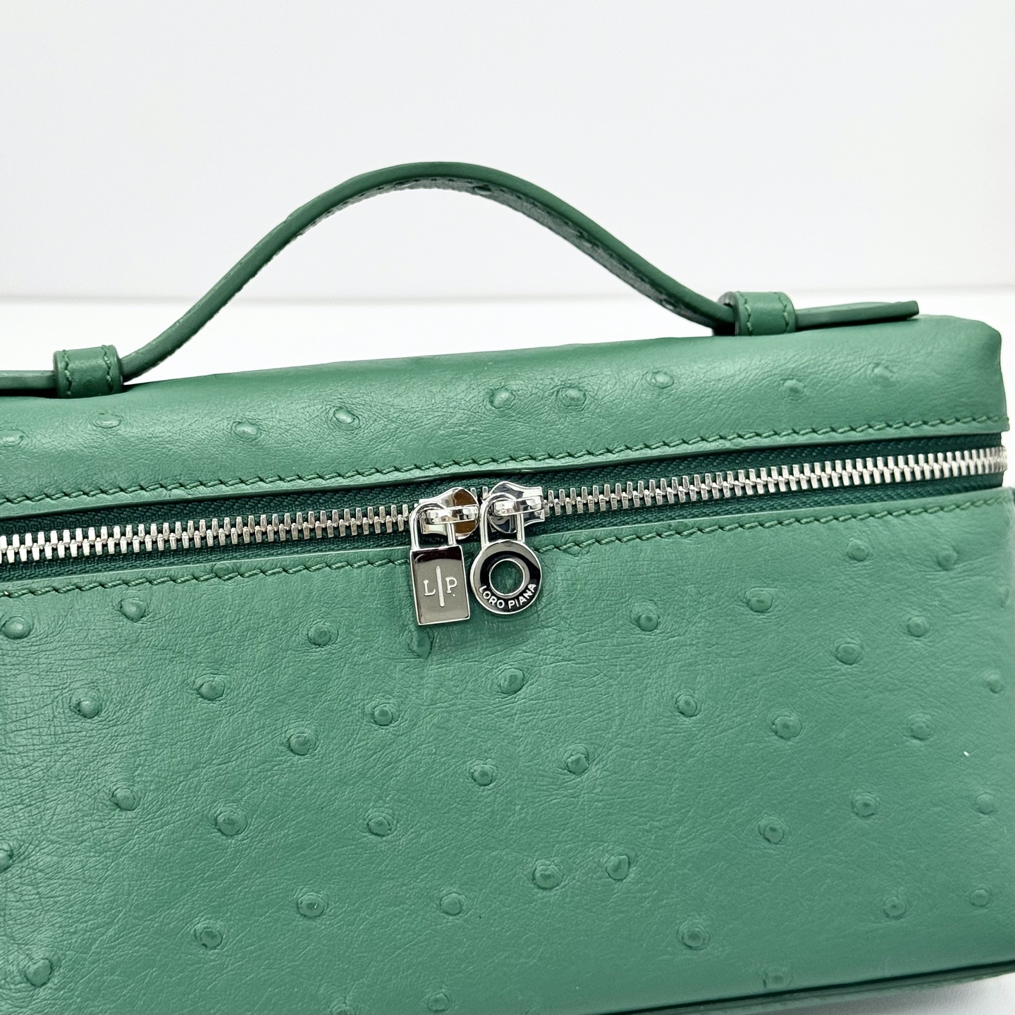 Loro Piana Extra Pocket L19 Pouch in Green |
