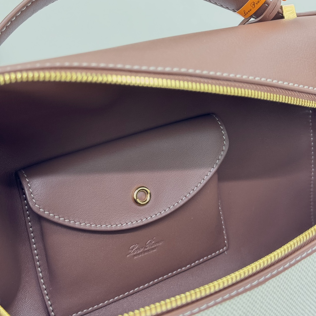 Loro Piana Extra Bag L27 Cotton, Linen Natural/Caramel Sugar/Sun Gold | Loro Piana US