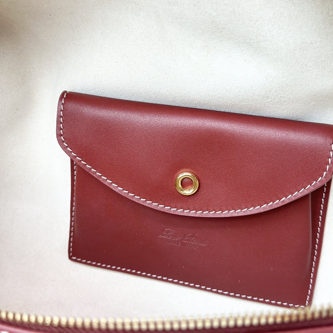LORO PIANA Saddle Calfskin Extra Bag L27 Deep Kummel 1627752 |