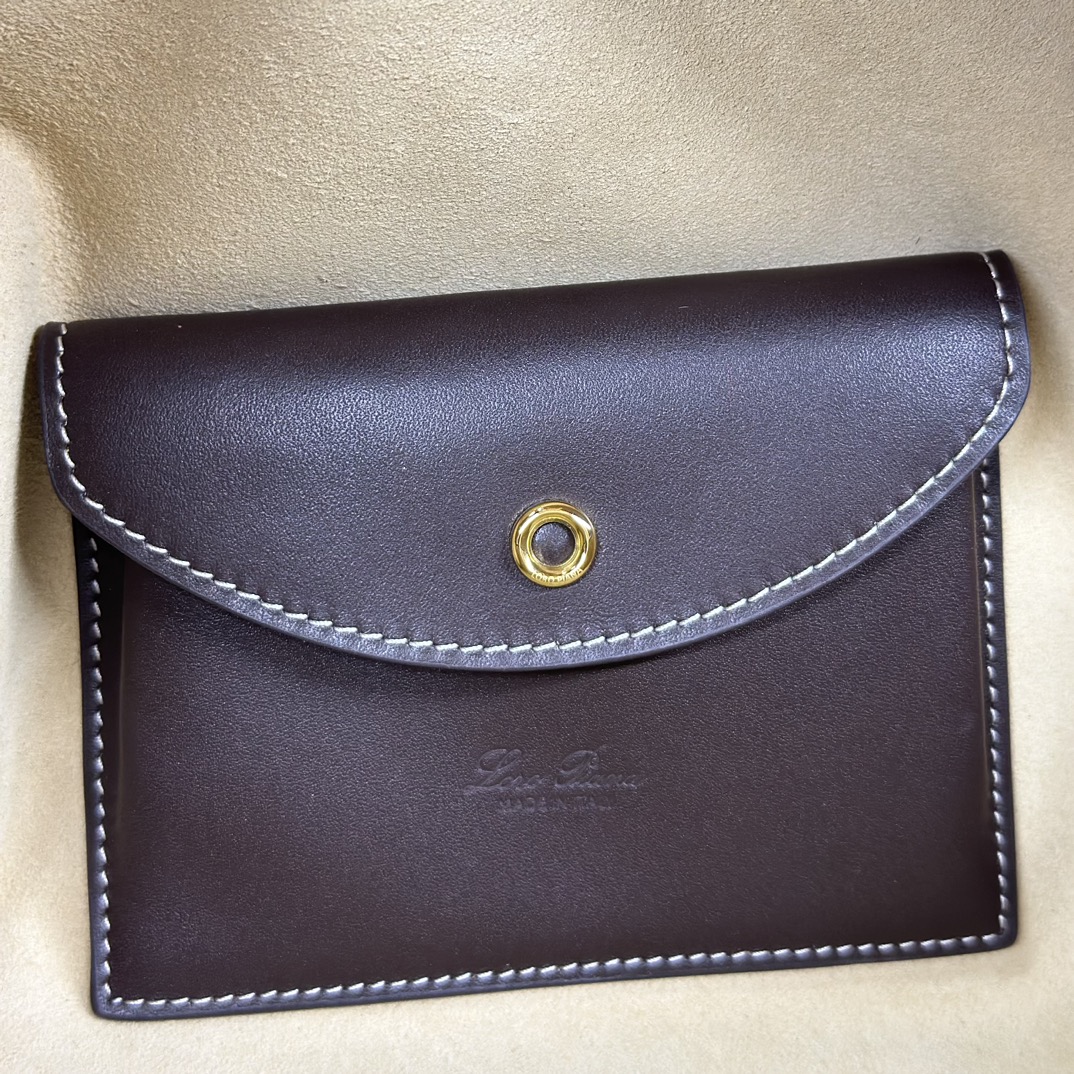 LORO PIANA Smooth Calfskin Extra Bag L27 Dark Chocolate Licorice 1510647 |