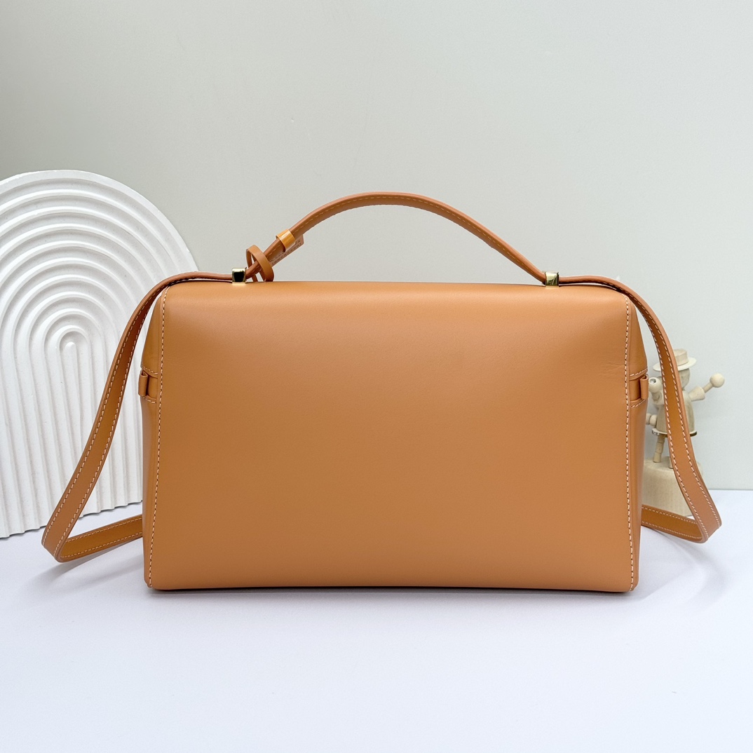 Loro Piana Extra Bag L27 Smooth Calfskin Warm Tan/Sun Gold | Loro Piana US