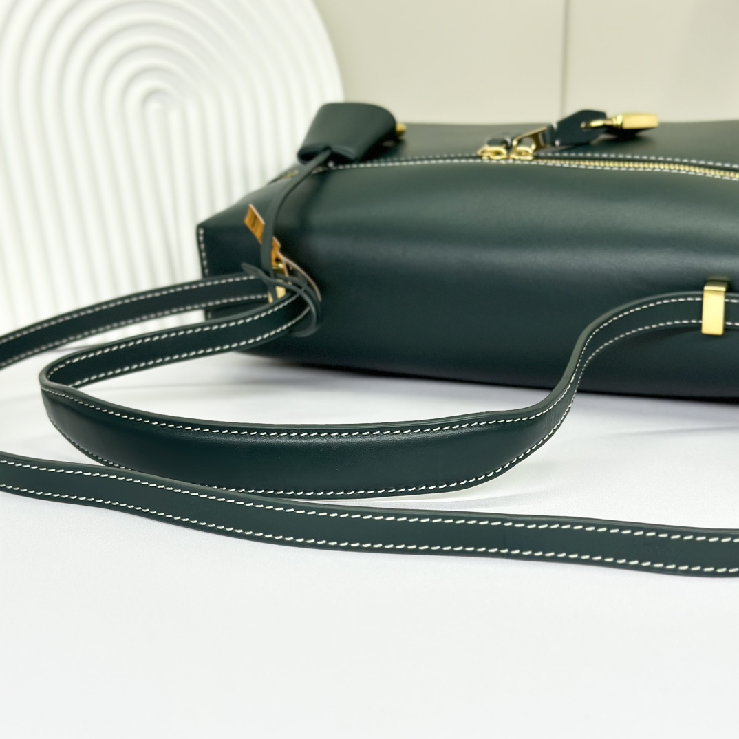 Loro Piana Leather Extra Pocket L27 Shoulder Bag - Green Shoulder Bags, Handbags -