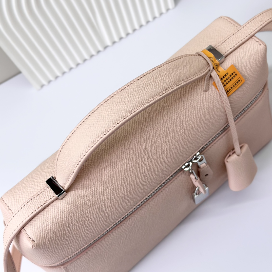 Loro Piana L27 Pochette Extra Pocket Embossed Pink