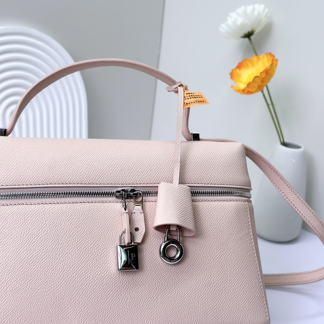 Loro Piana L27 Pochette Extra Pocket Embossed Pink