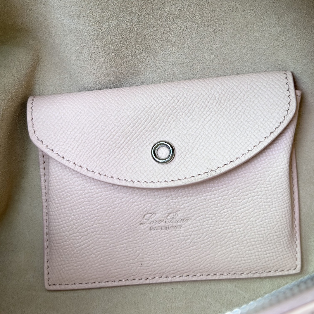 Loro Piana L27 Pochette Extra Pocket Embossed Pink
