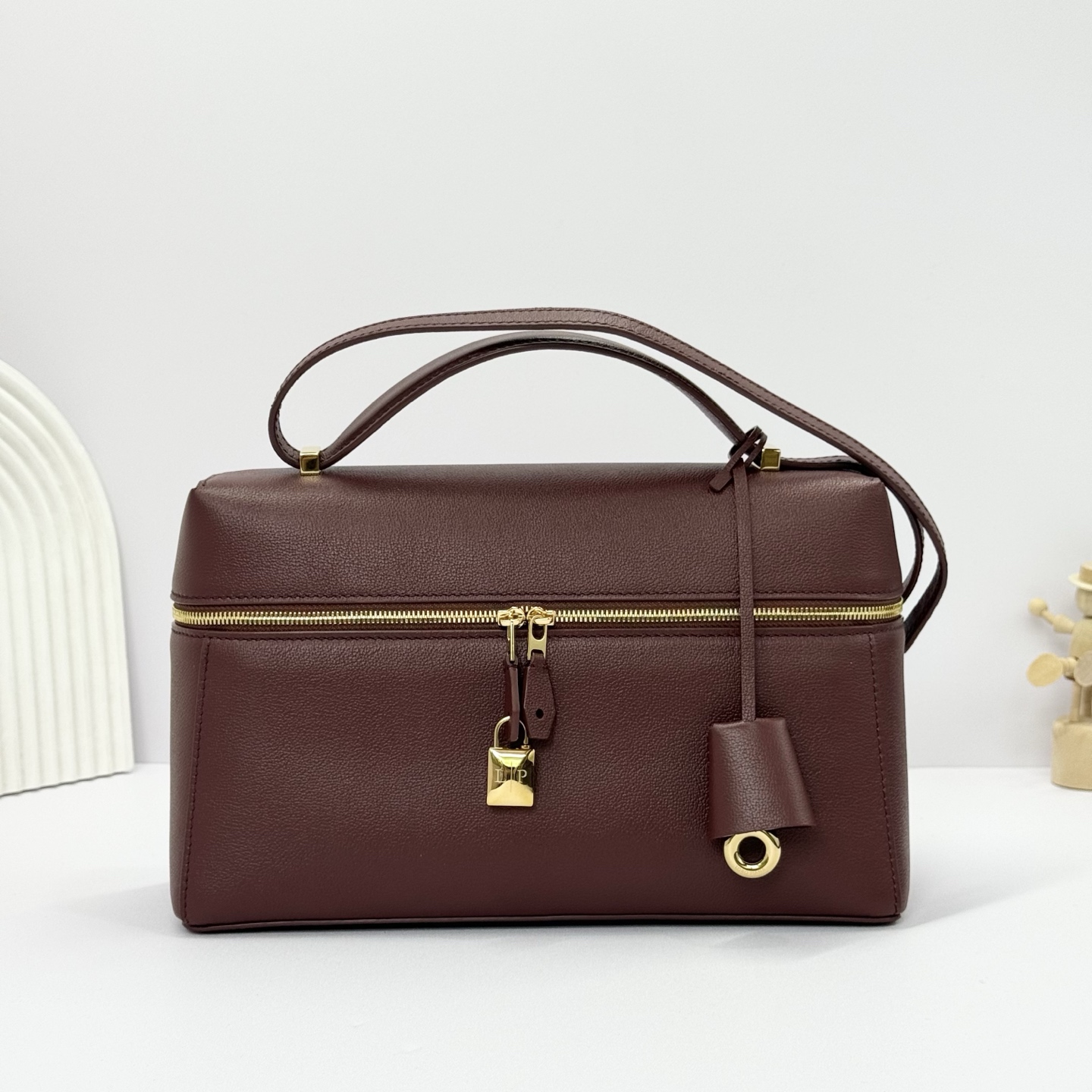 Loro Piana Extra Bag L27 Calfskin Smoked Caramel/Sun Gold | Loro Piana