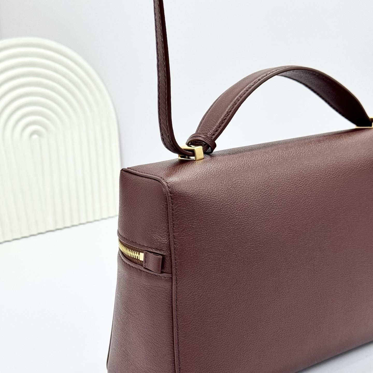 Loro Piana Extra Bag L27 Calfskin Smoked Caramel/Sun Gold | Loro Piana