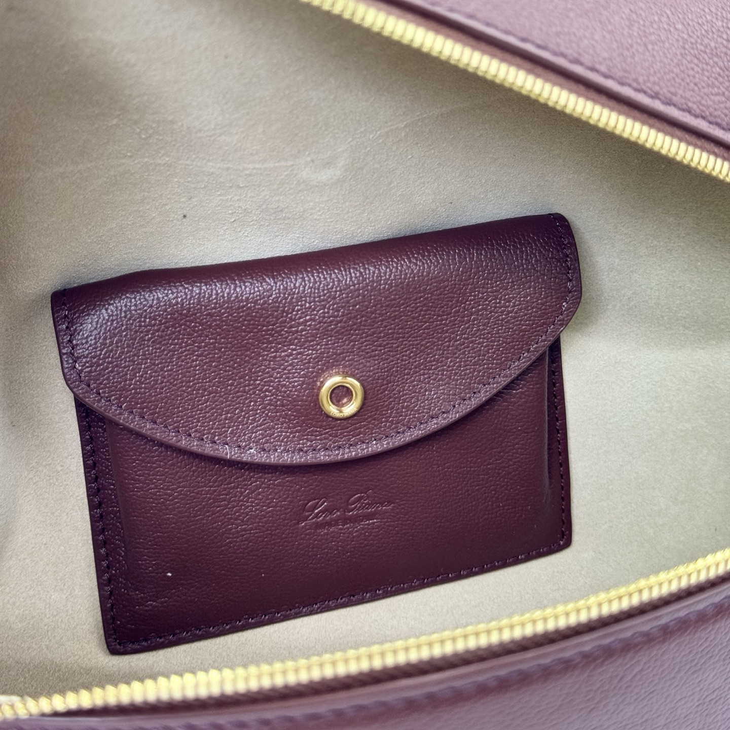 Loro Piana Extra Bag L27 Calfskin Smoked Caramel/Sun Gold | Loro Piana