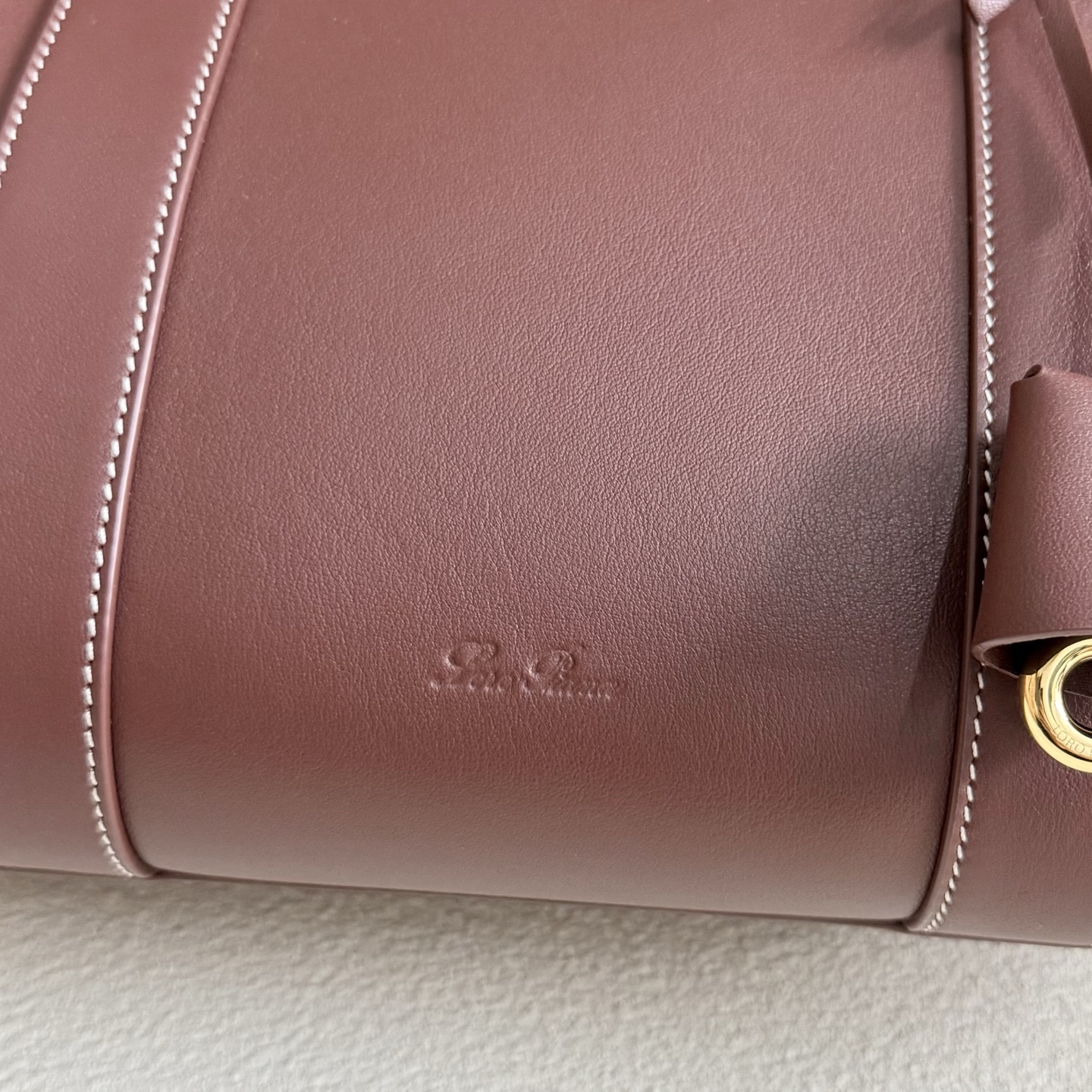 Loro Piana Loom bag L25 Calfskin Smoked Caramel/Sun Gold | Loro Piana