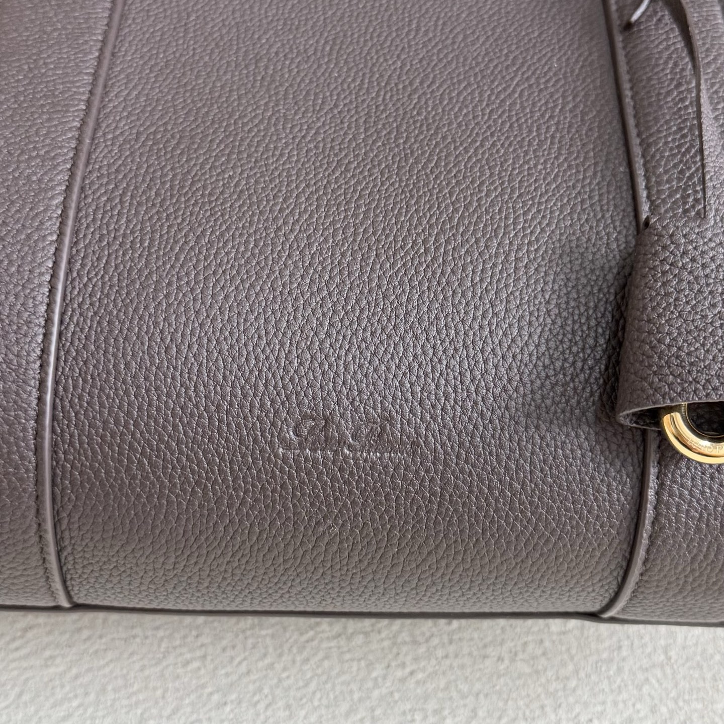 Loro Piana Loom bag L32 Grained Calfskin gray| Loro Piana US