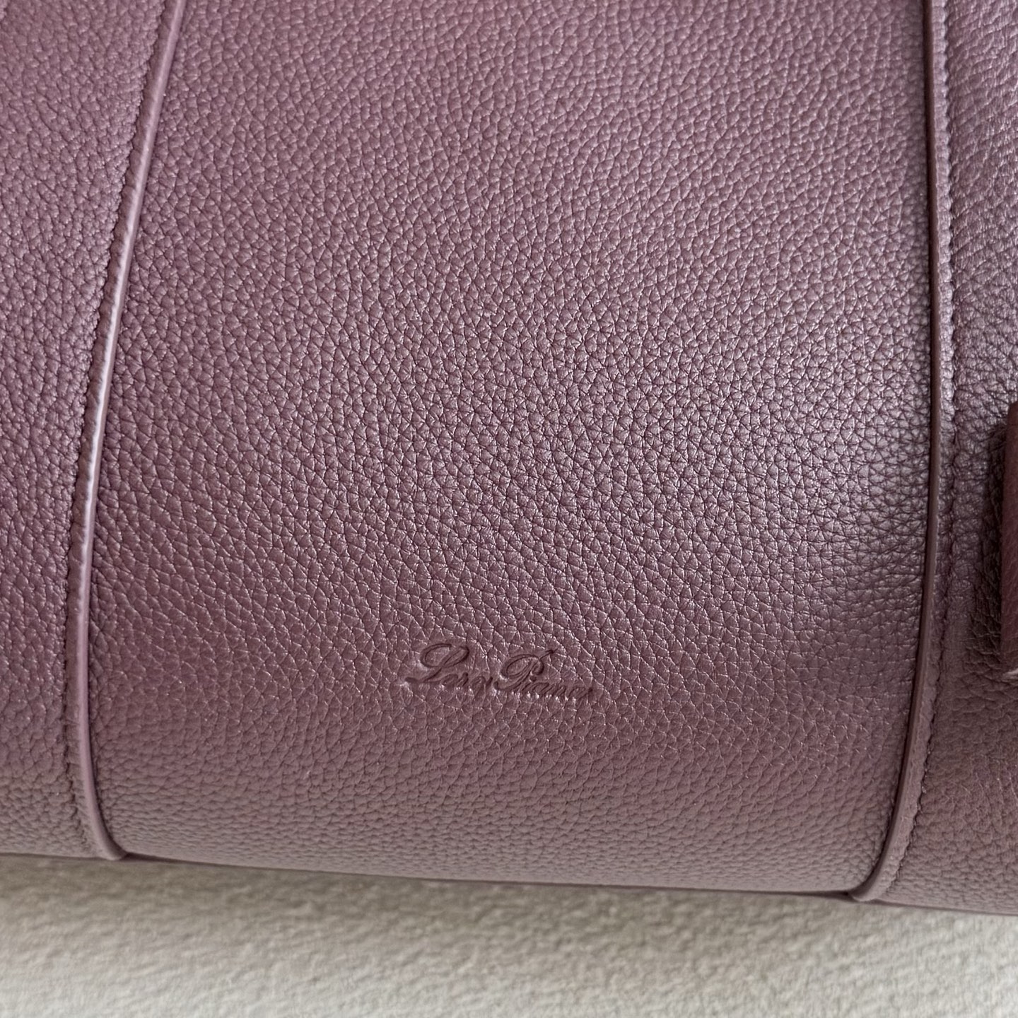 Loro Piana Loom bag L32 Grained Calfskin Azuki Beans/Sun Gold | Loro